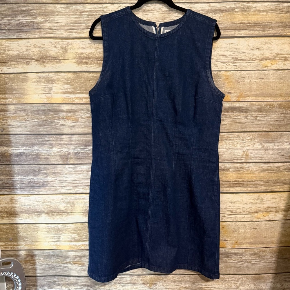Abercrombie & Fitch Dark Blue Shell Denim Mini Dress